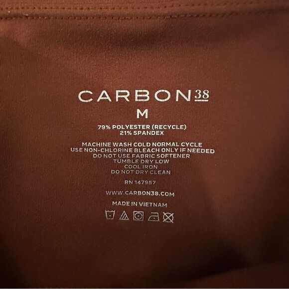 Carbon38 High Rise 7/8 Legging With Pockets In Cloud Compression - Picture 4 of 5